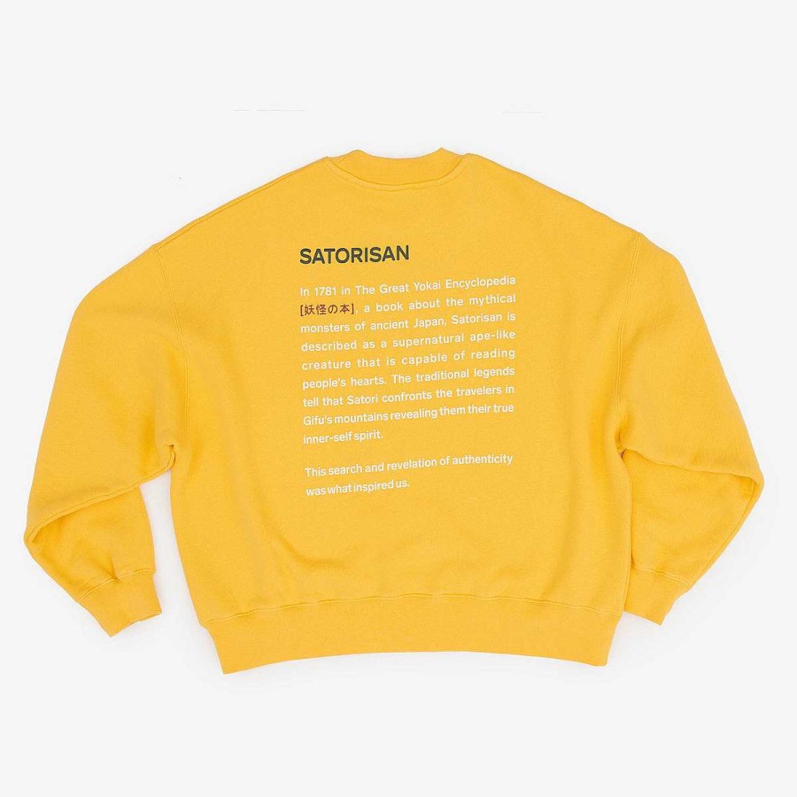 Satorisan Sweatshirt Oversize Bio-Baumwolle | Primarer Gelber Ursprung Sweatshirts