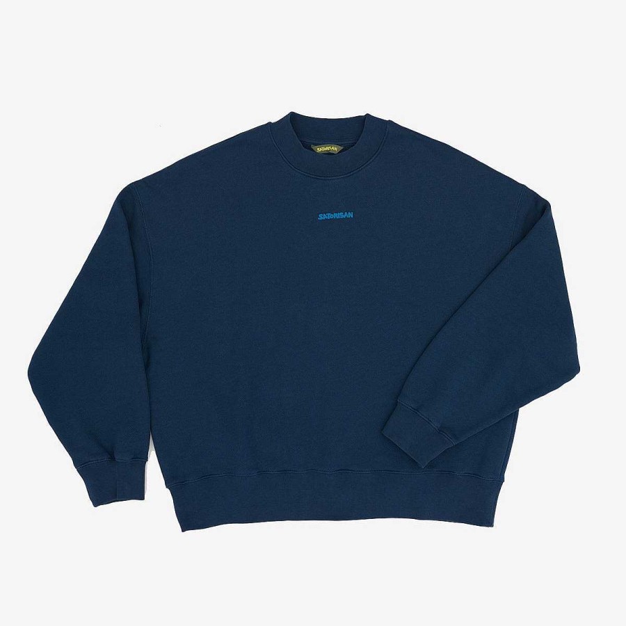 Satorisan Sweatshirt Oversize Bio-Baumwolle | Blaue Tinte Sweatshirts